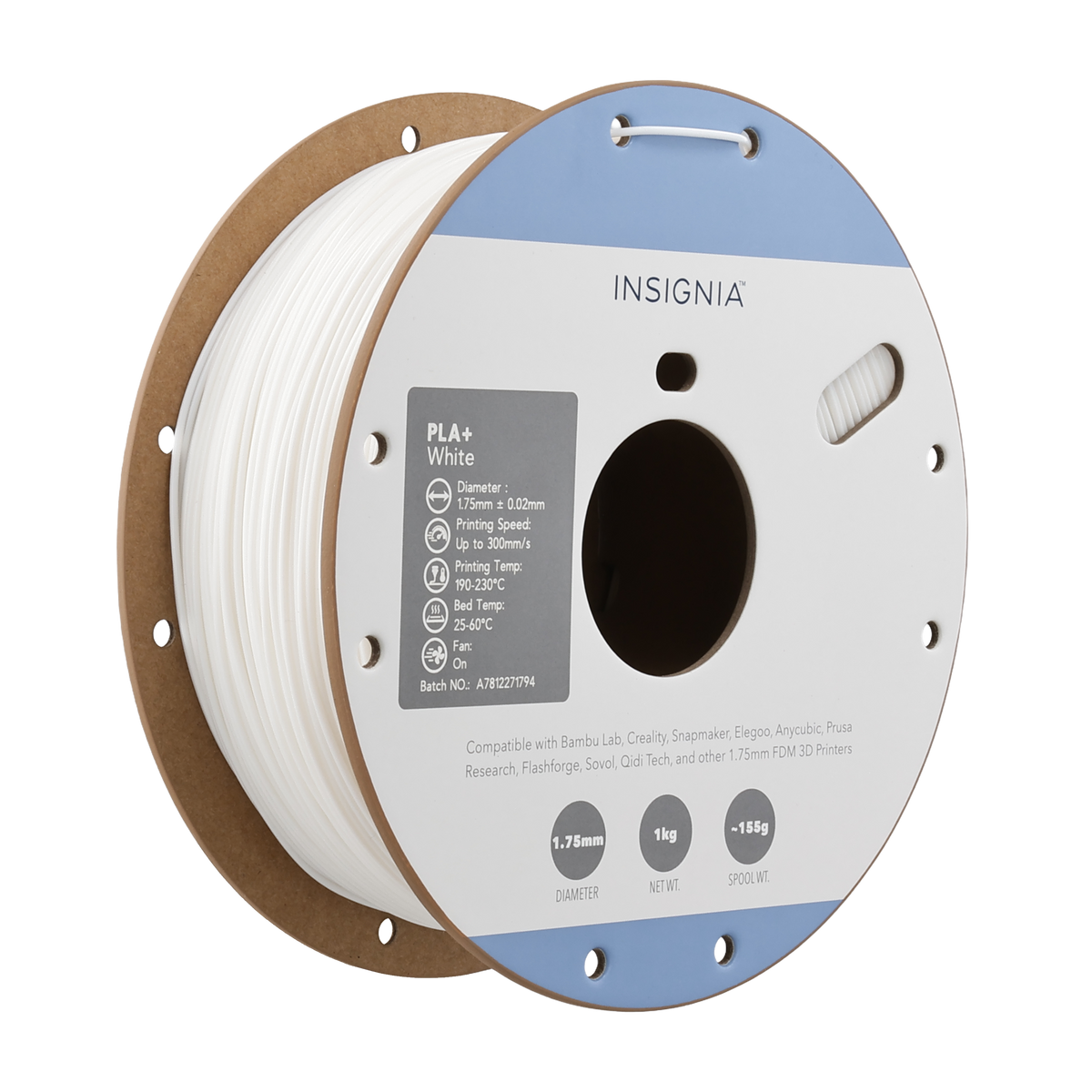 Insignia™ - PLA + 1.75mm Filament - White