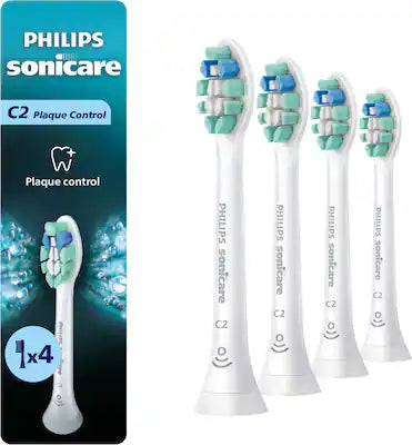 Philips Sonicare - C2 Plaque Control - Replacement Toothbrush Heads, 4 Pack, HX9024/77