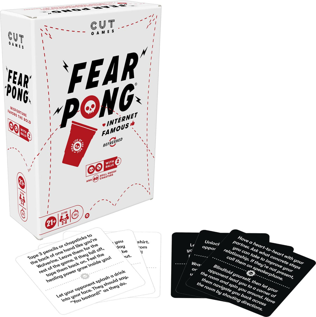 Hasbro - Fear Pong - Adult Party Game - GAMES (MISC) - Multicolor
