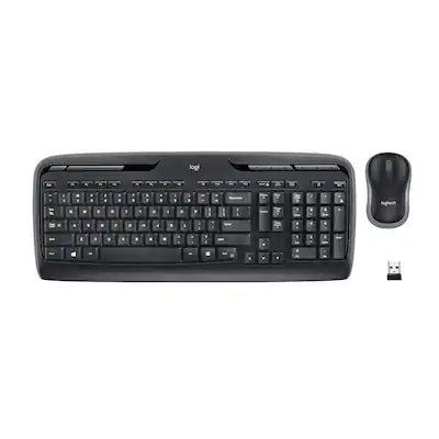 Logitech - MK320 Full-size Wireless Membrane Keyboard and Mouse Bundle for PC