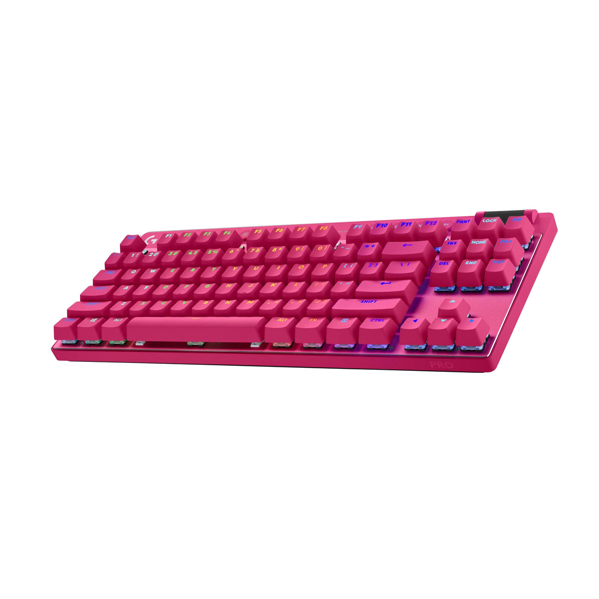 Logitech - PRO X TKL LIGHTSPEED Wireless Mechanical Tactile Switch Gaming Keyboard with LIGHTSYNC RGB for PC - Magenta Pink