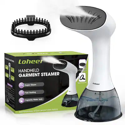 Loheer - Steamer for Clothes, 1350W Portable Handheld Garment Steamer, 400ml Water Tank