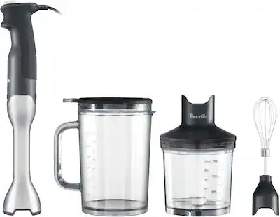 Breville - Control Grip Immersion Blender, 280W with 15 speed settings