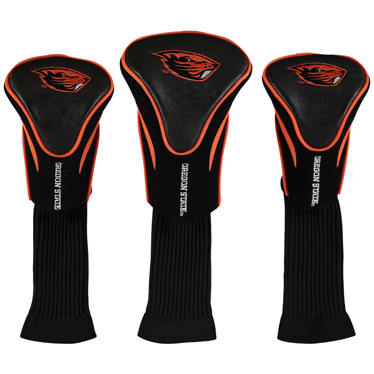 Team Golf - Oregon State Beavers 3-Pack Contour Golf Club Head Covers - Multicolor