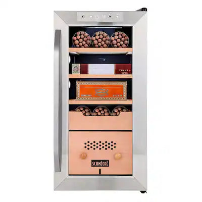 Schmecke - 250 Cigar Humidor Cabinet with 3 in 1 Precise Cooling, Heating & Humidity Control