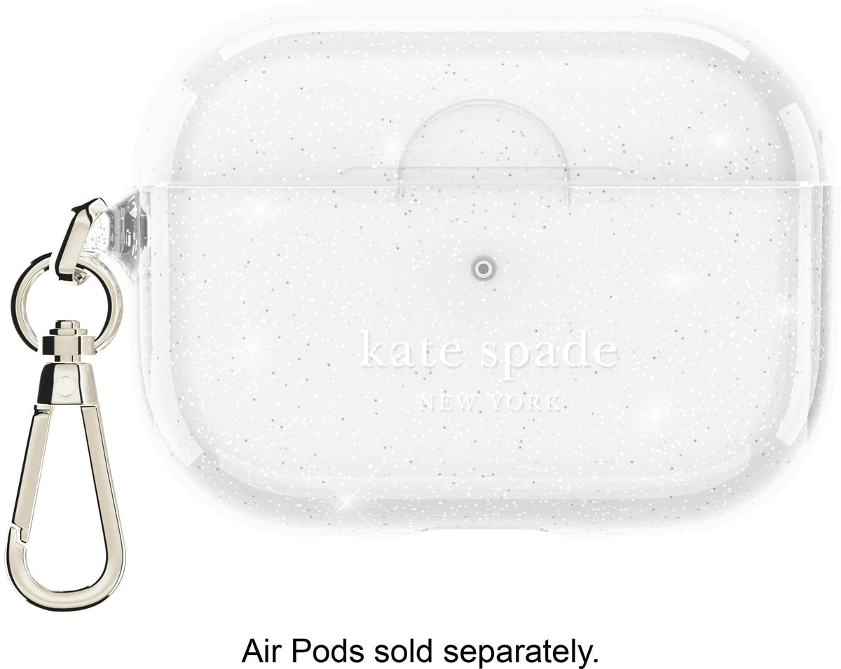 kate spade new york - Protective Case for Apple Airpods 4th Generation - That Sparkle Silver