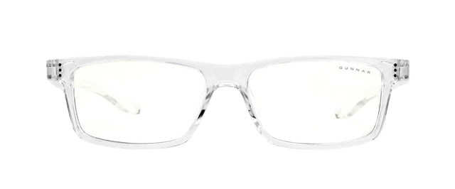 Front. GUNNAR - GUNNAR Gaming Glasses  -  Cruz Kids Large, Crystal, Clear Neutral Lens - Blue Light Blocking, Relieve Dry Eye - Crystal.