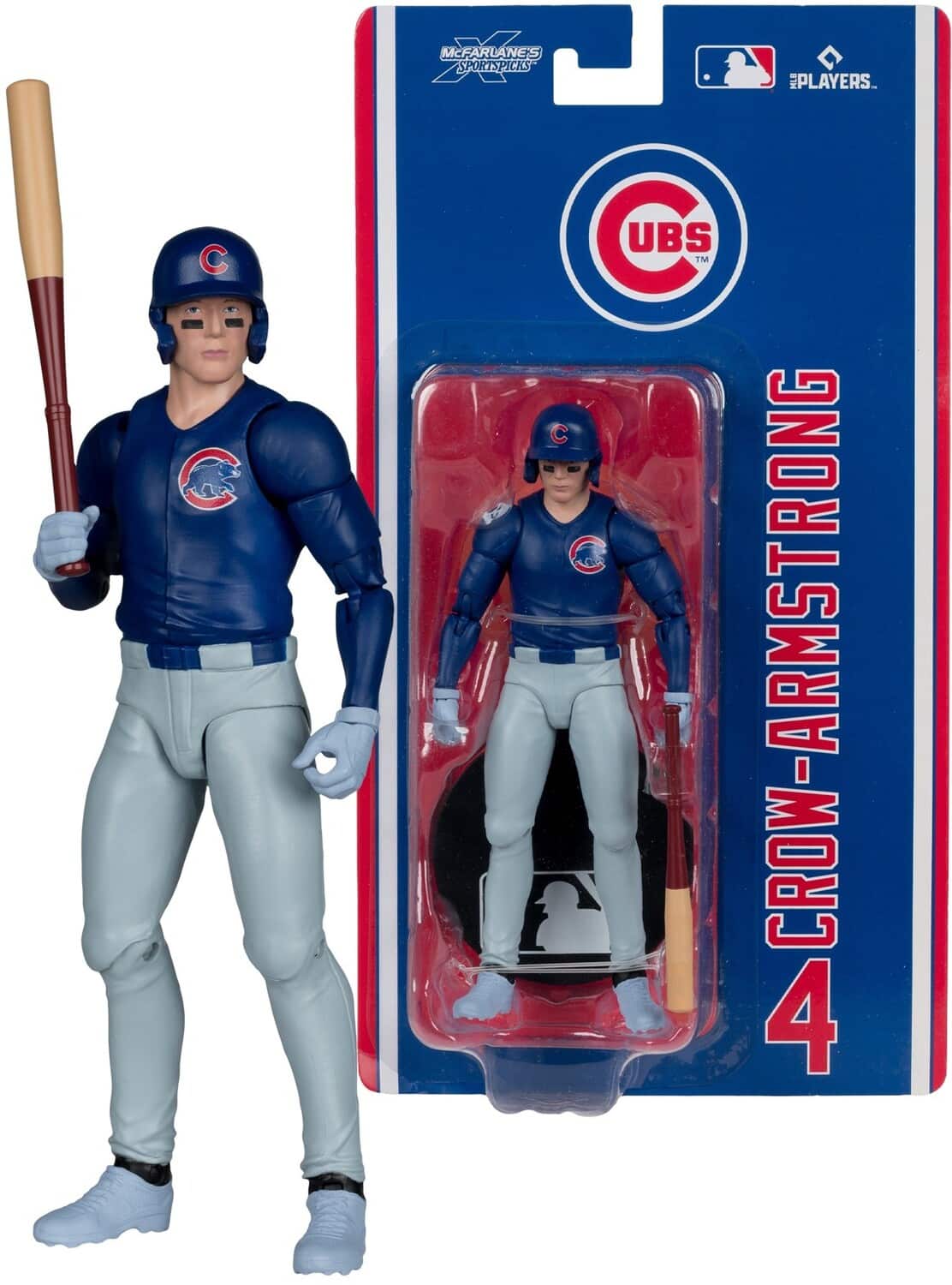 DC Direct - McFarlane SportsPicks - MLB - Pete Crow-Armstrong (Chicago Cubs) 6" Action Figure - COLLECTIBLES - Multicolor
