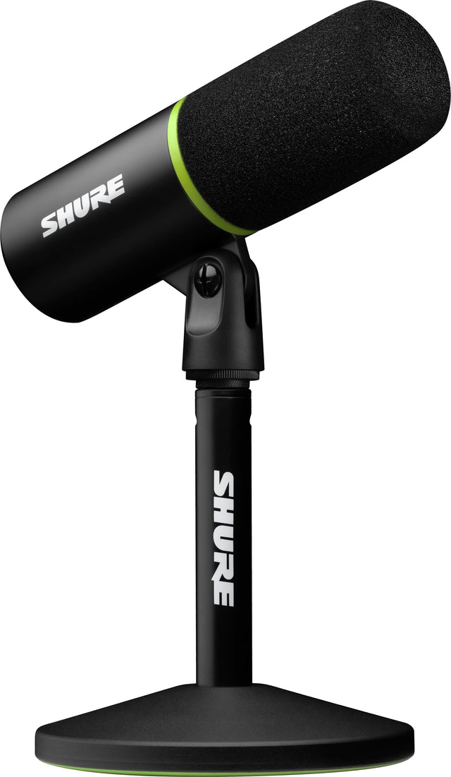 The text on the image is "SHURE."