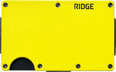 The Ridge Wallet - Hyper Lime - Cash Strap