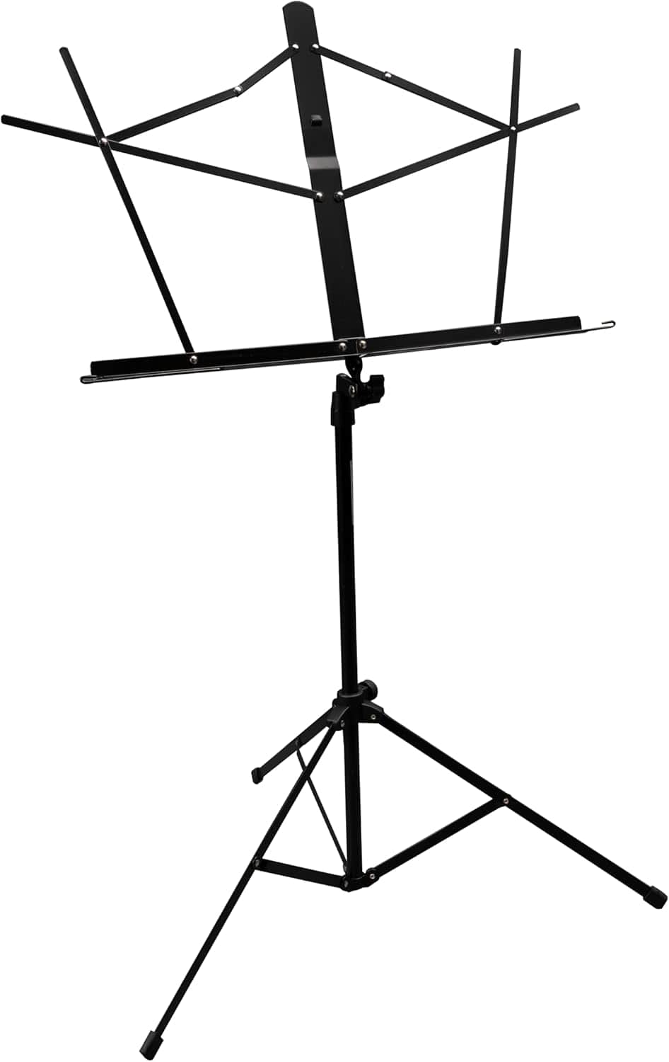 Gator - Rok-It Folding Sheet Music Stand with Detachable Bookplate, Leg Assembly Secures Into Place with Locking Mechanism