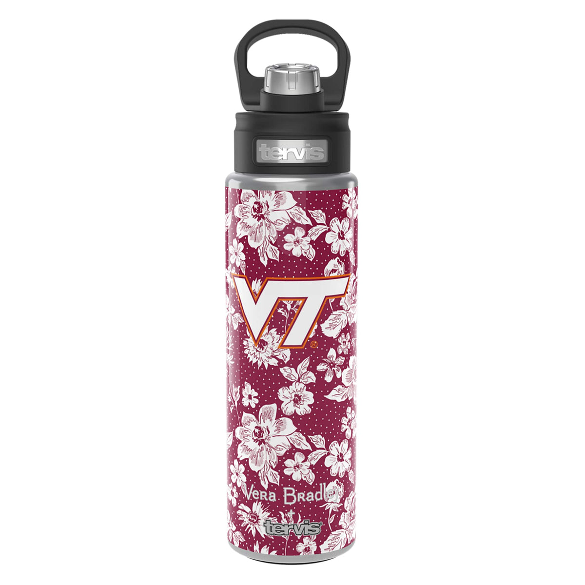 Tervis - Vera Bradley x Virginia Tech Hokies 24oz. Wide Mouth Bottle with Deluxe Lid - Multicolor