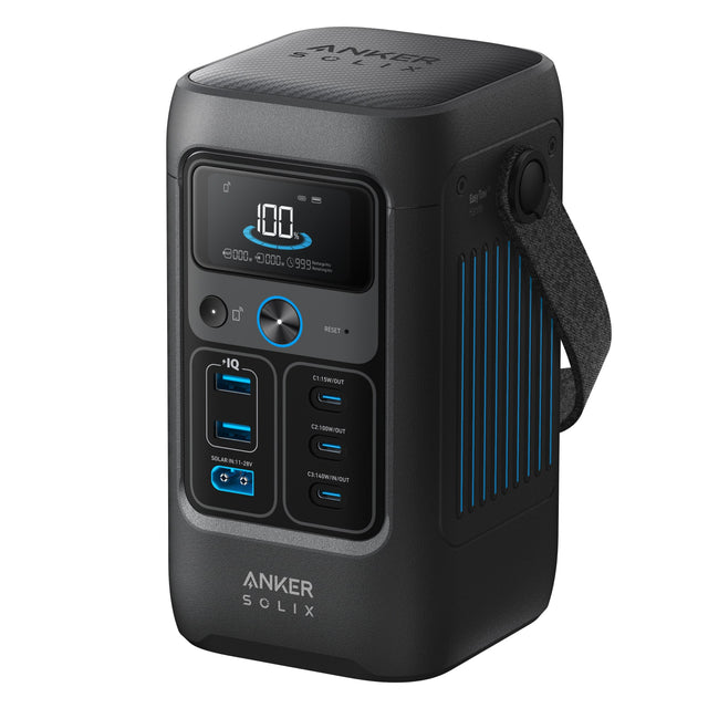 ANKER SOLIX

100%

000.000.000 C999

RESET

IQ

C1:15W/OUT

C2:100W/OUT

SOLAR N11-28V

C3:140W/IN/OUT