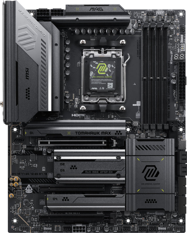 MSI ARSENAL GAMING  
MSI IMAG X MAG X SST  
COREBOOST  
TOMAHAWK MAX  
WIFI MAX  
PCI-EZ  
USB  
FANS  
AUG 1986  
2FSP3X  
MSI ARSENAL GAMING  
VER:S.O  
AUGI
