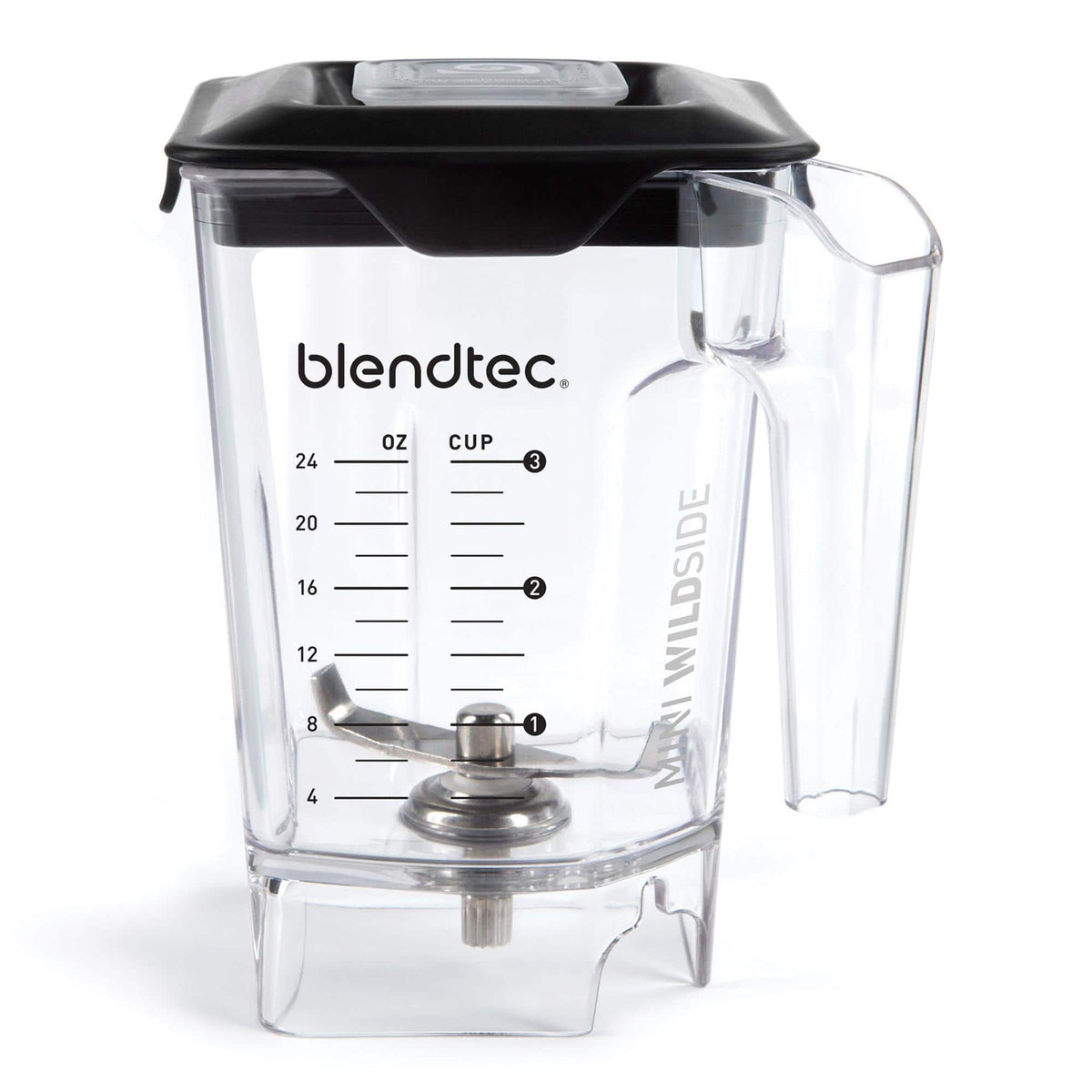 Blendtec - Mini WildSide, Five Sided, Personalized Blender Jar Vented Latching Lid, BPA-free, 46 oz - Clear