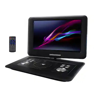 Trexonic - 14.1 Inch Portable DVD Player with Swivel TFT-LCD Screen and USB,SD,AV Inputs