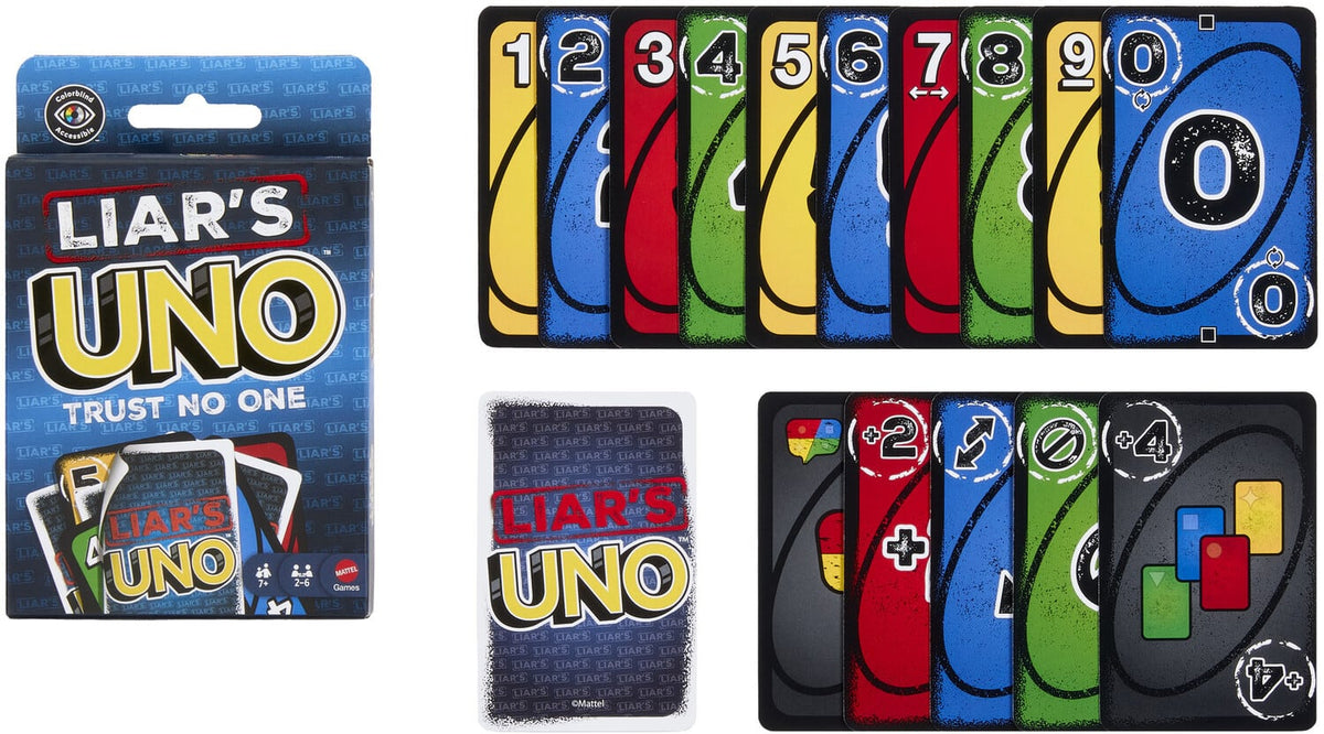 Mattel - Liar's UNO Card Game - GAMES (MISC) - Multicolor