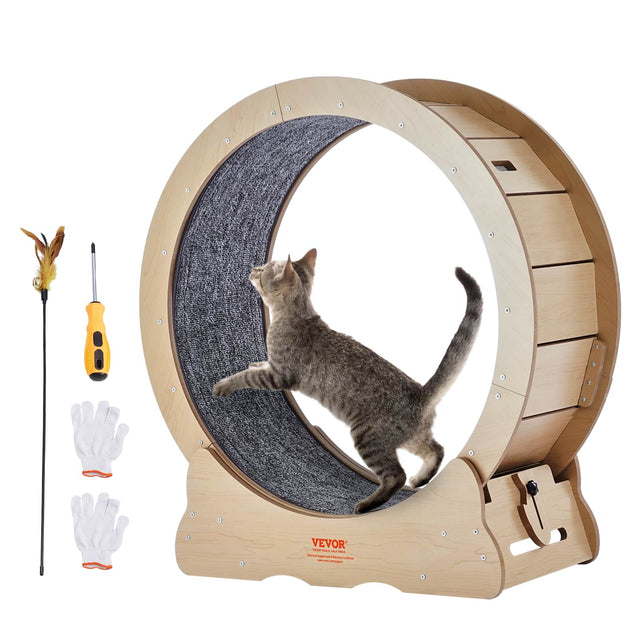 VEVOR  
Wooden Cat Scratching Post and Cat Toy