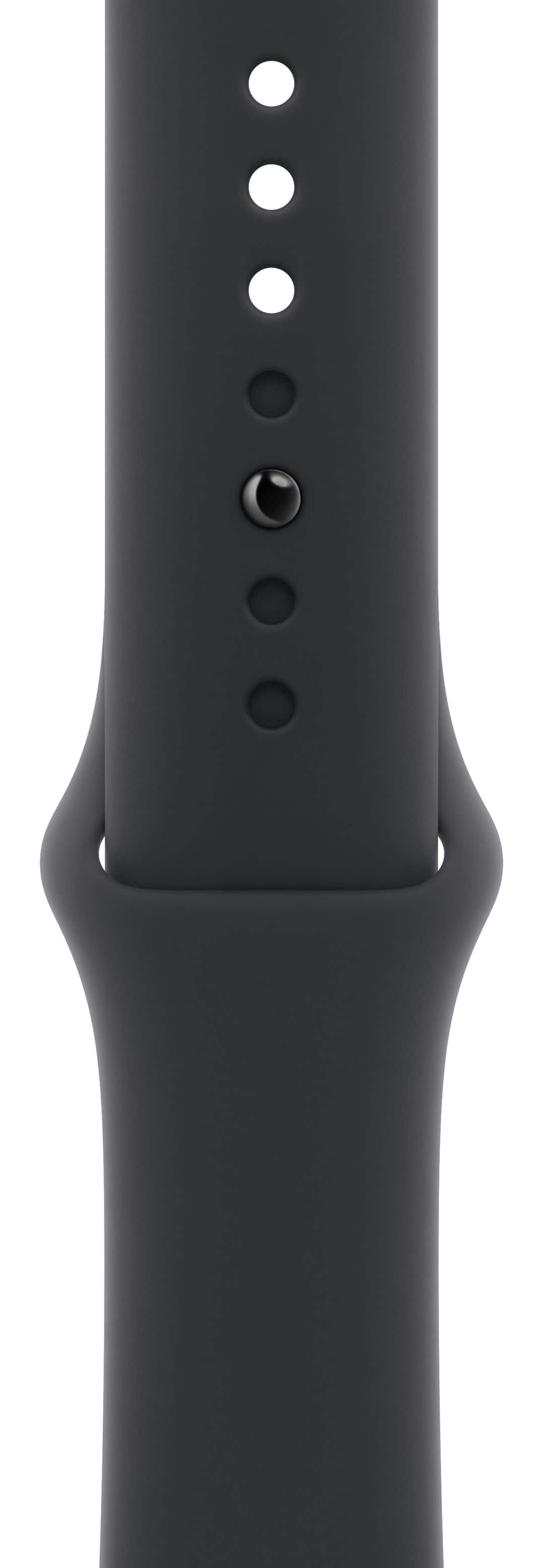 Apple - 46mm Sport Band - M/L - Black