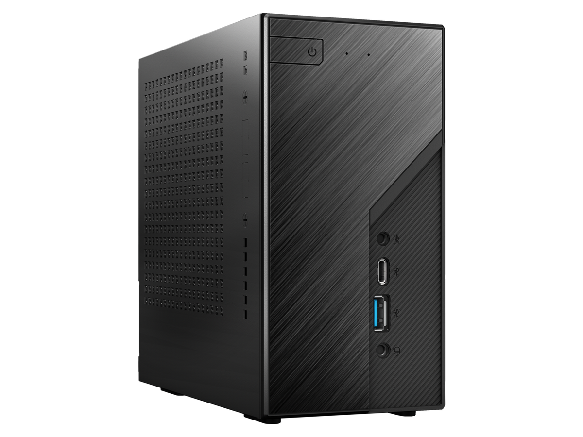 ASRock - DeskMini B760 Black Mini PC, Supports 14th/13th/12th Gen Intel, Multi-Video Output, 1.92L