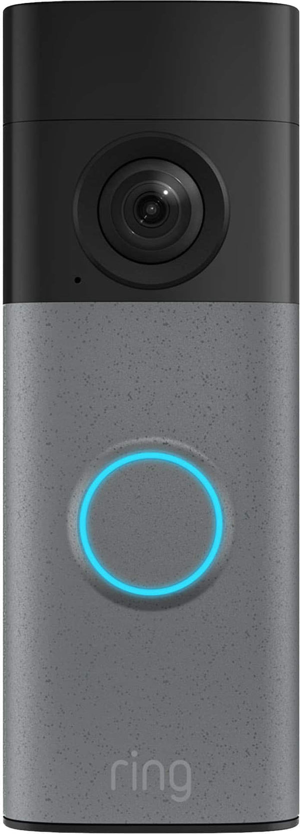 Ring - Battery Doorbell 2K, Retinal 2K with wide-angle video, up to 6x Enhanced Zoom, Two-Way Talk, and Built-In Battery - Speckled Grey
