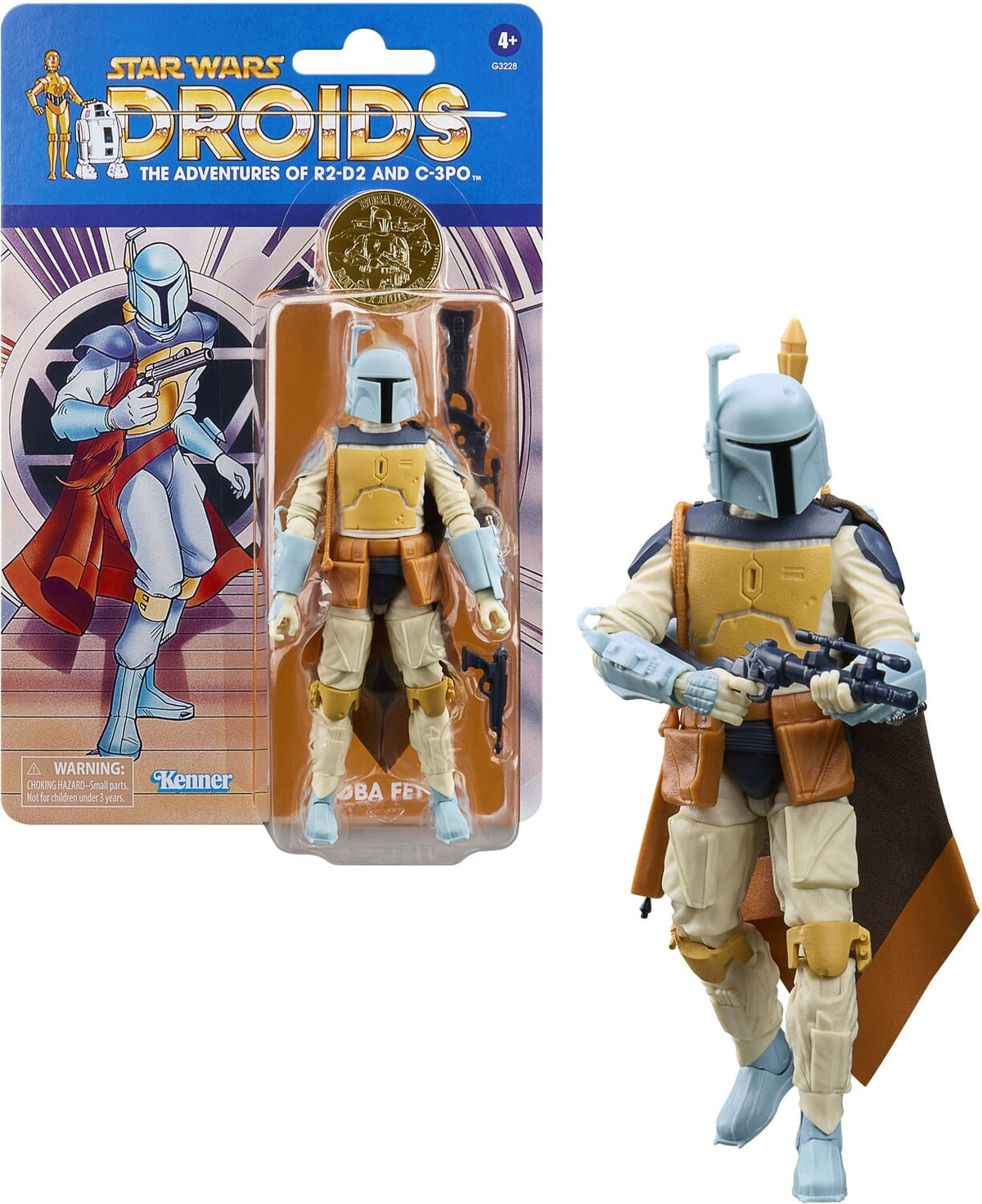Hasbro - Star Wars: Droids - Black Series - Boba Fett Action Figure with Coin - COLLECTIBLES - Multicolor