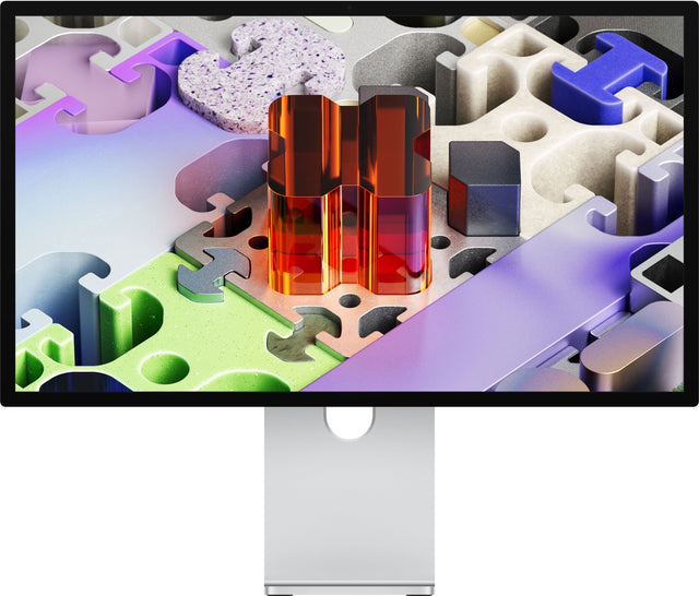 Front. Apple - Studio Display XDR - Nano-texture glass - VESA mount adapter - Silver.