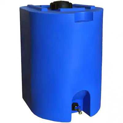 WaterPrepared - 55 Gal Stackable Design Utility Water Tank with Large Cap