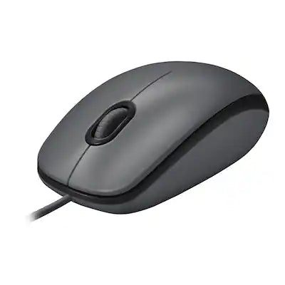Logitech - M100 Wired Optical Ambidextrous PC Mouse with 1000 DPI Optical Tracking