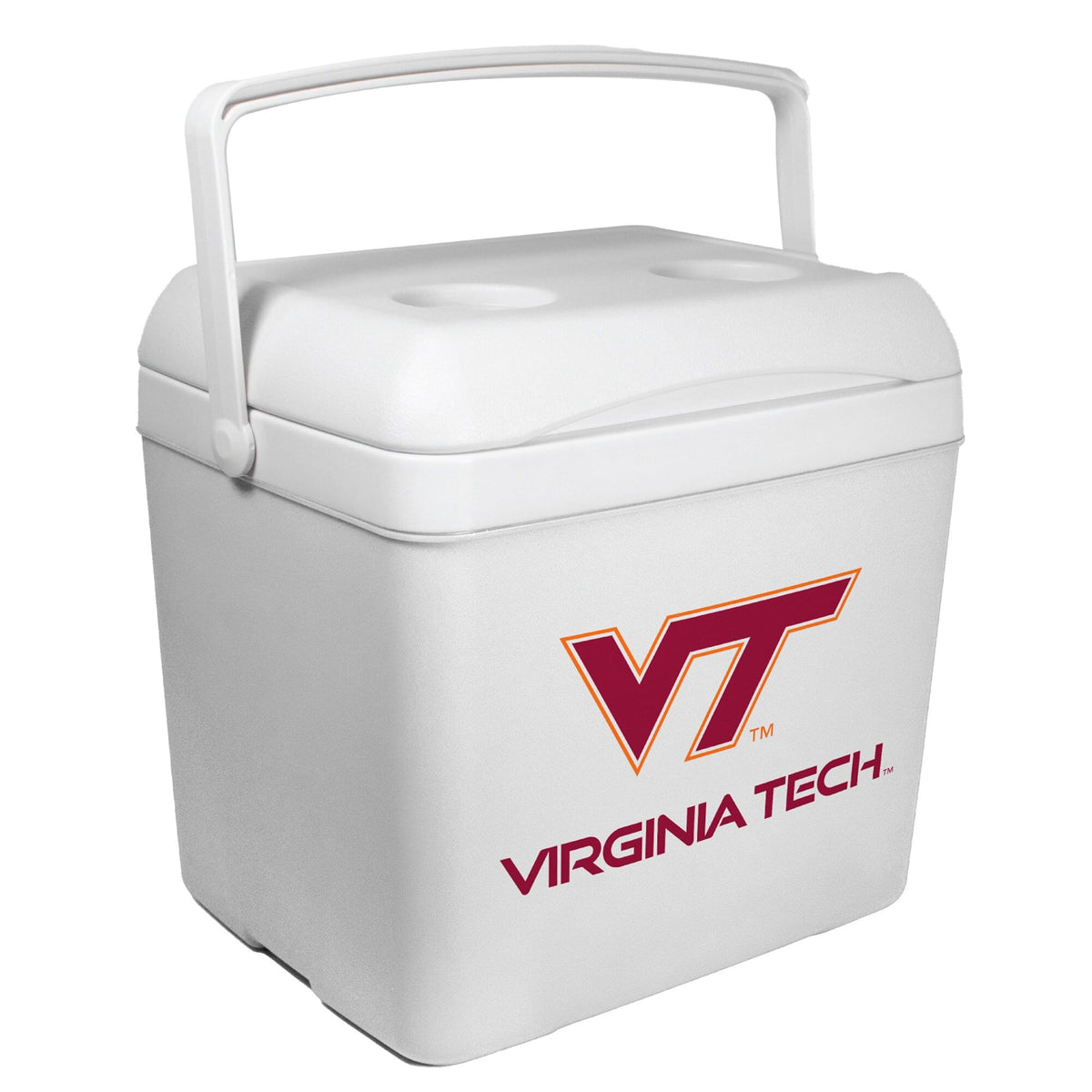 Indigo Falls - Virginia Tech Hokies 24-Can Tailgate Cooler - White