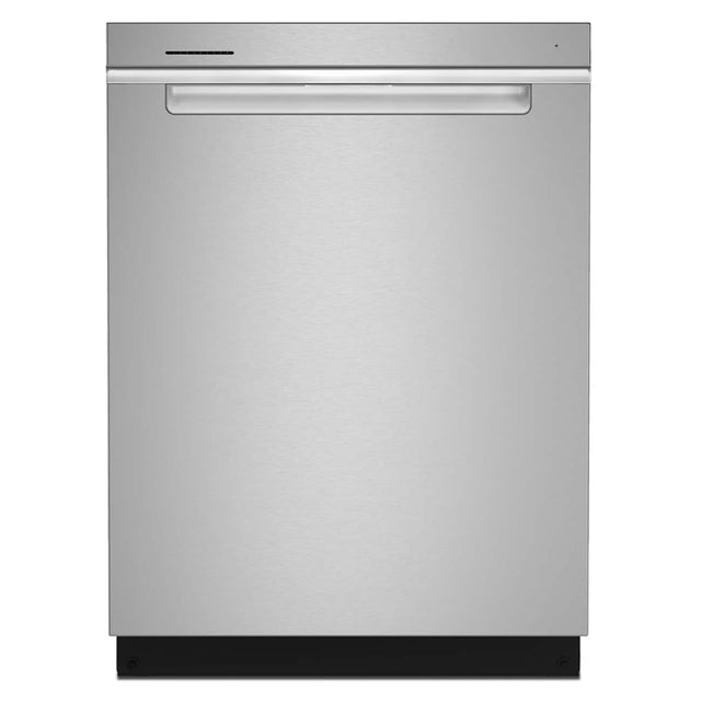 Front. Whirlpool - 24 inch Top Control Built-In Stainless Steel Tub Dishwasher with 3rd Rack, AI Intelligent Wash, 47 dBA - Stainless Steel.