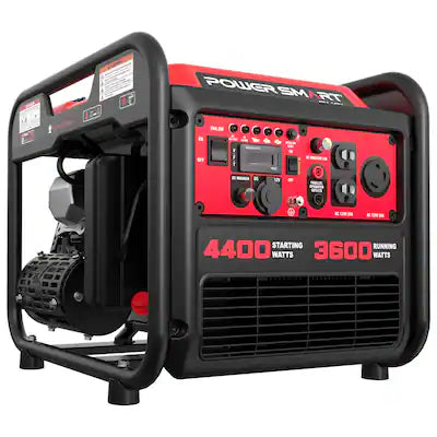 POWERSMART - 4400-Watt Portable Inverter Generator,CO Detection,223cc 4-Stroke OHV for RV Camping and Home Emergency Backup