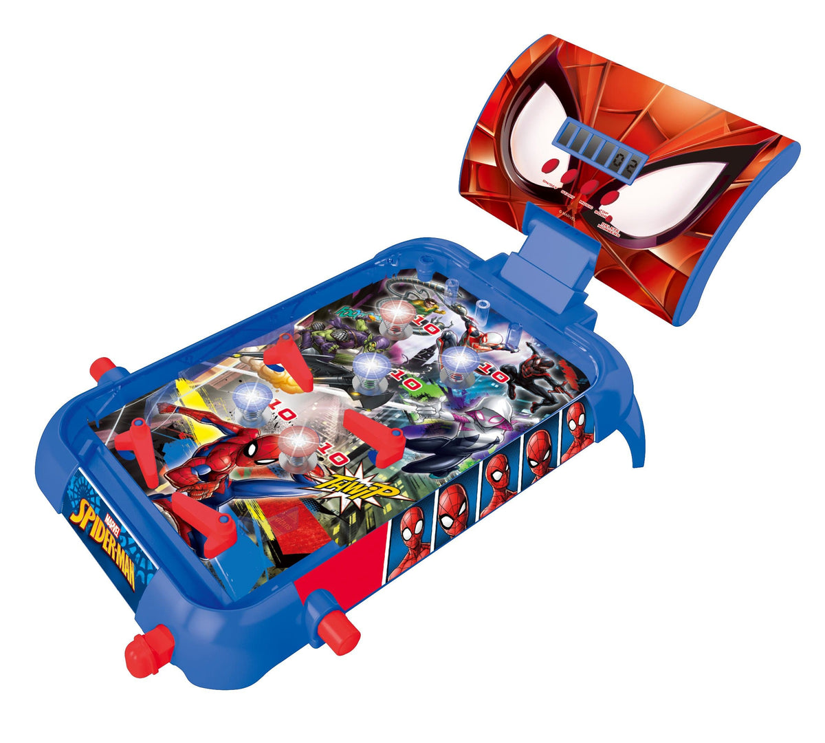 Lexibook - Spider-Man Electronic Table Pinball with Sounds. Lights & Digital Scoring