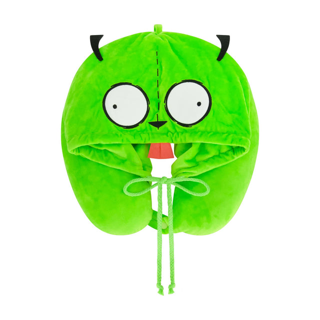 Front. Concept One - GIR HOODED KNECK PILLOW - GREEN.