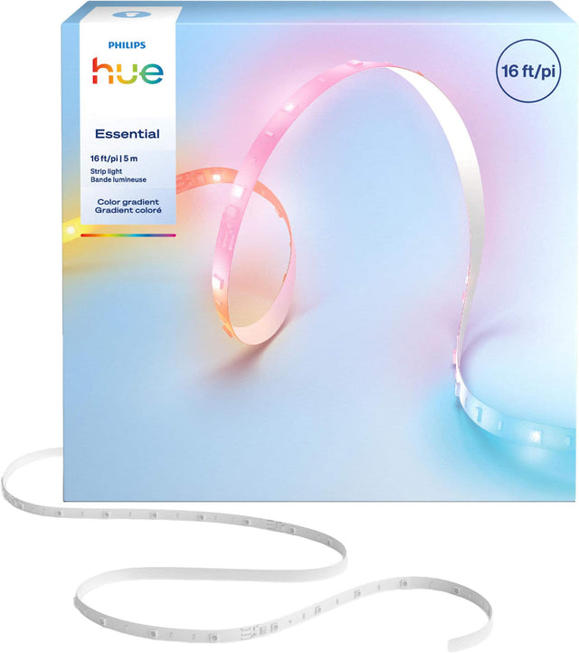 PHILIPS hue  
Essential  
16 ft/pi | 5 m  
Strip light  
Bande lumineuse  
Color gradient  
Gradient color