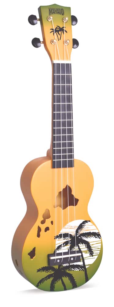 Mahalo Ukuleles - Mahalo MD1-HAGNB Hawaii Soprano Ukulele - Green Burst
