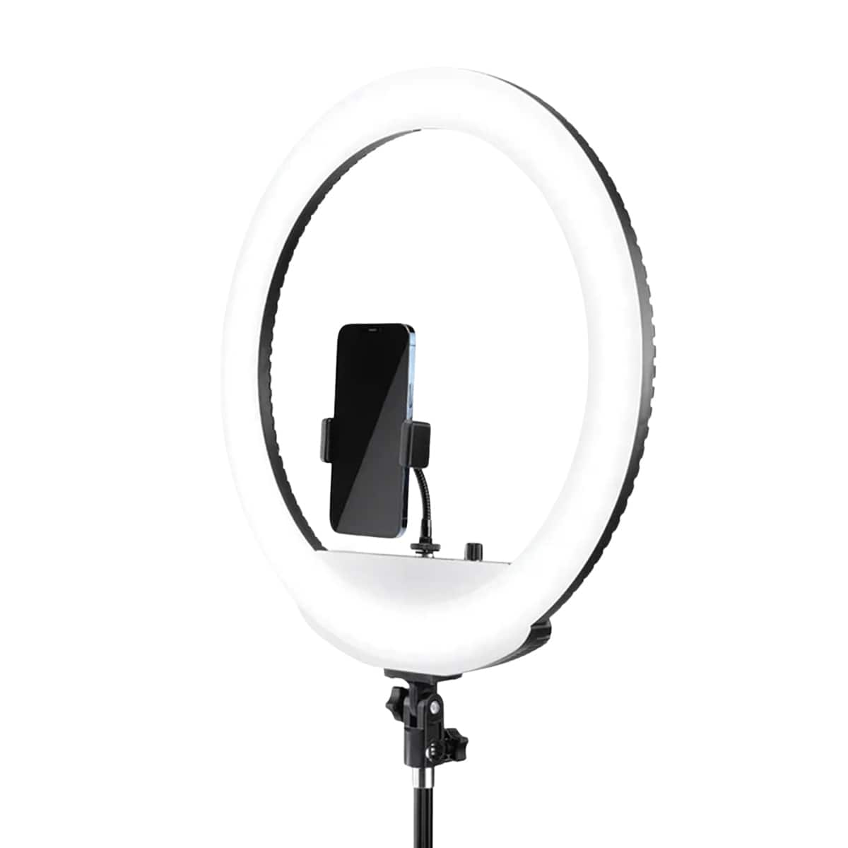 Lume Cube - 18" Portable Bi-Color LED Ring Light with Stand (without Battery)