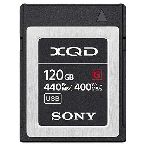 XQD  
120GB  
R: 440 MB/s  
W: 400 MB/s  
USB  
SONY