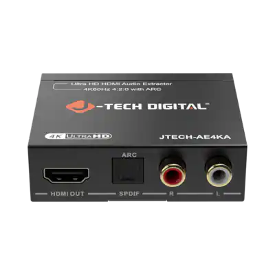 J-Tech Digital - 4K 60Hz 4:2:0 HDMI Audio Extractor with ARC Function