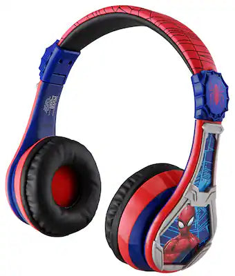 eKids - Spiderman Bluetooth Headphones for Kids, Wirless Headphones for School, Home, or Travel