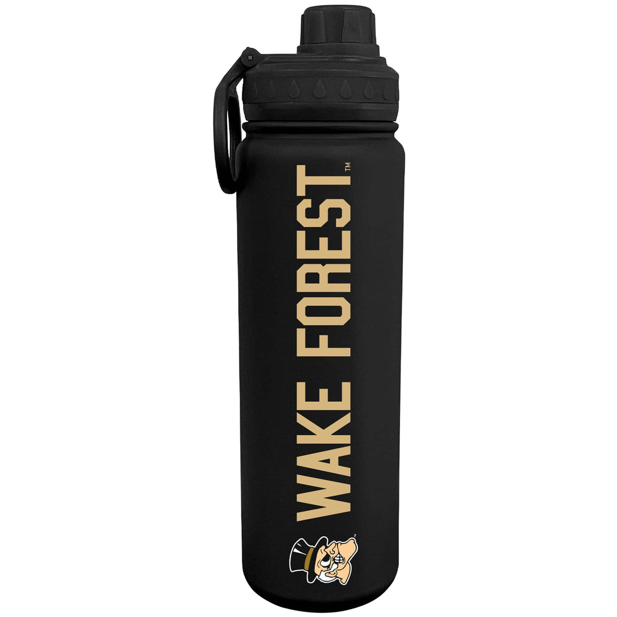 The Fanatic Group - Wake Forest Demon Deacons 24oz. Stainless Sport Bottle - Black