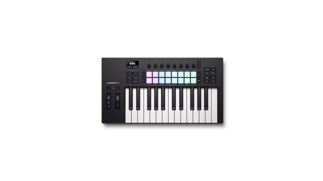 Front. Novation - Launchkey 25 [MK4] MIDI Controller - Black.
