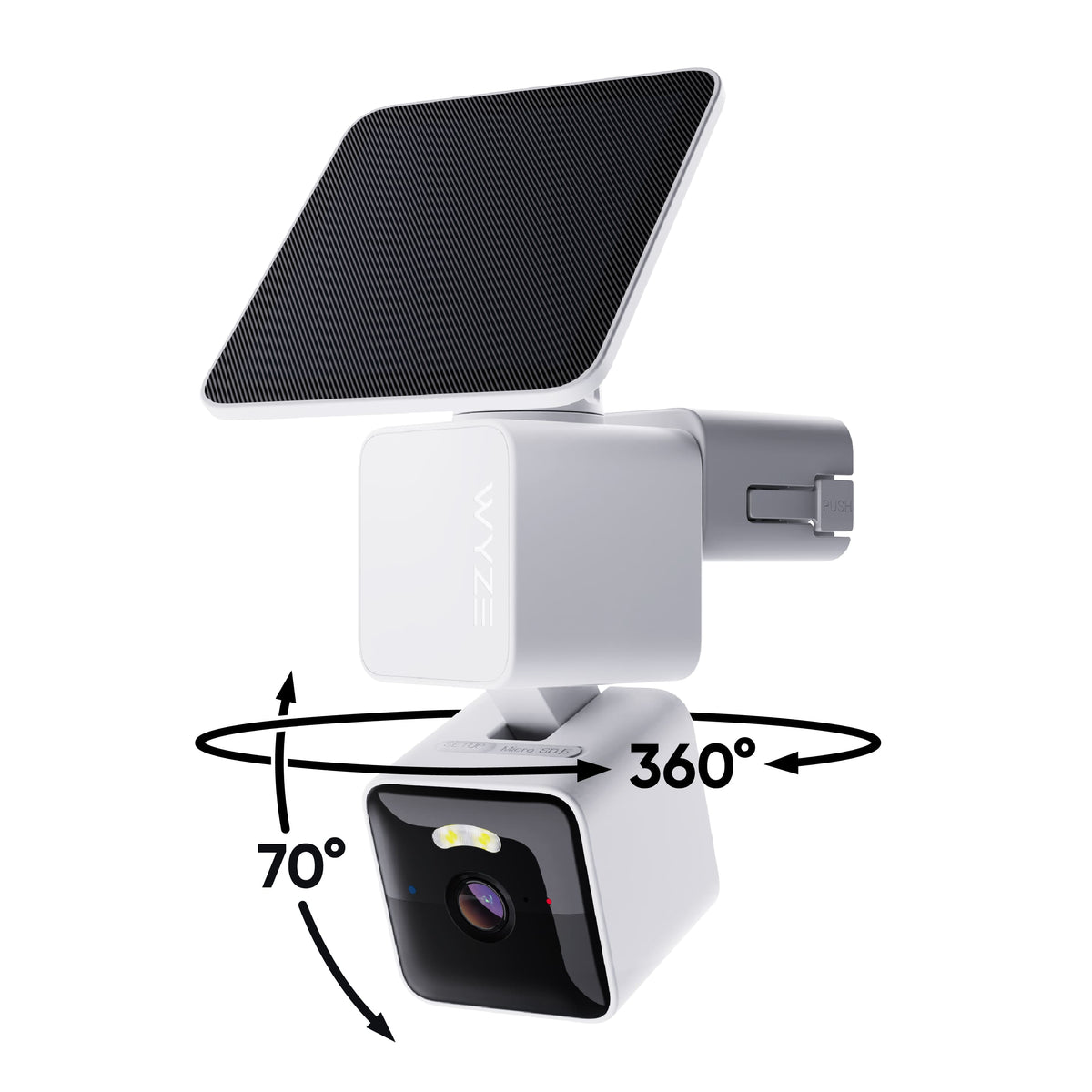 Wyze - Solar Cam Pan 2K - White