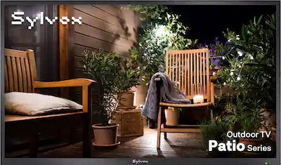 Sylvox - 43" Patio Class Series 4K UHD Google System Partial Sun IP55 Waterproof Smart Outdoor TV (2025)