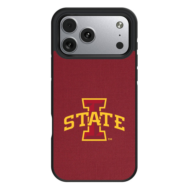 Front. Keyscaper - Iowa State Cyclones Bump Case with 8.2ft Drop Protection - 13 mini - Multicolor.