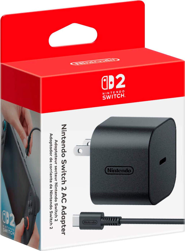 The text on the image reads: "Nintendo Switch 2 AC Adapter."