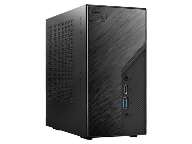 Front. ASRock - ASRock DESKMINI X600W/ USB4 Black Barebone System.