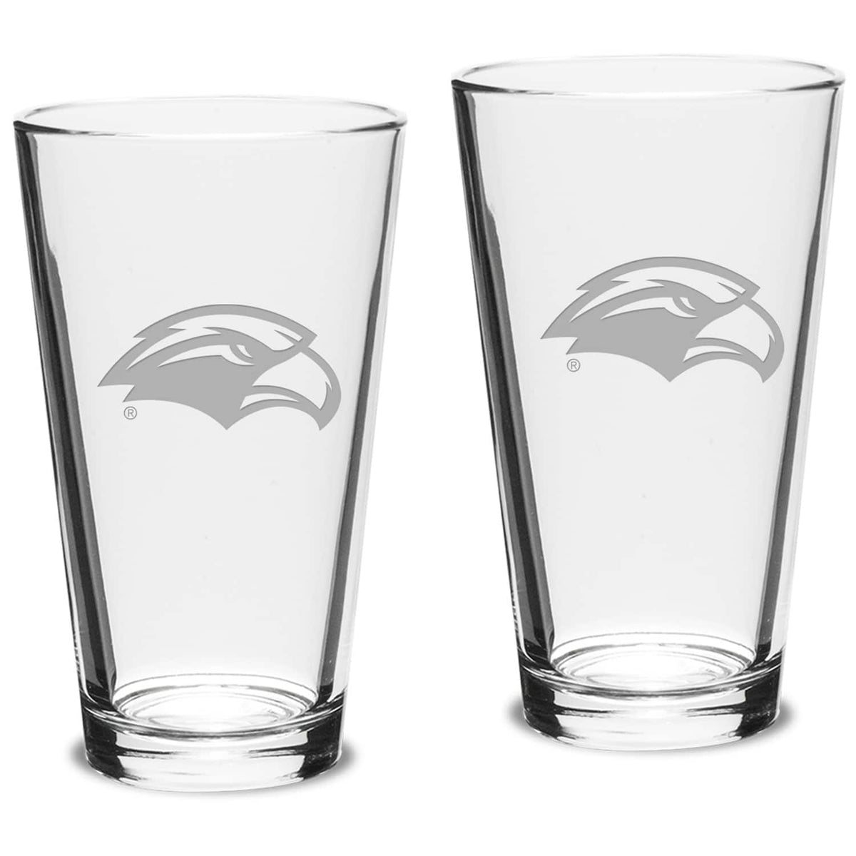 Jardine - Southern Miss Golden Eagles 16oz. 2-Piece Classic Pub Glass Set - Multicolor