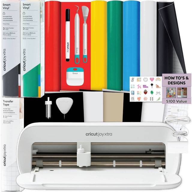 Smart Vinyl - Permanent Vinyl - Vinyl Permanent - Vinyl Removable - Vinyl Removable - 3 Sheets/Feuilles - 241 cm x 30.5 cm - 9.5 in x 12 in - Cricut Joy® - Cricut Joyxtra - Transfer Tape - Cricut - HOW TO'S & DESIGNS - $100 Value