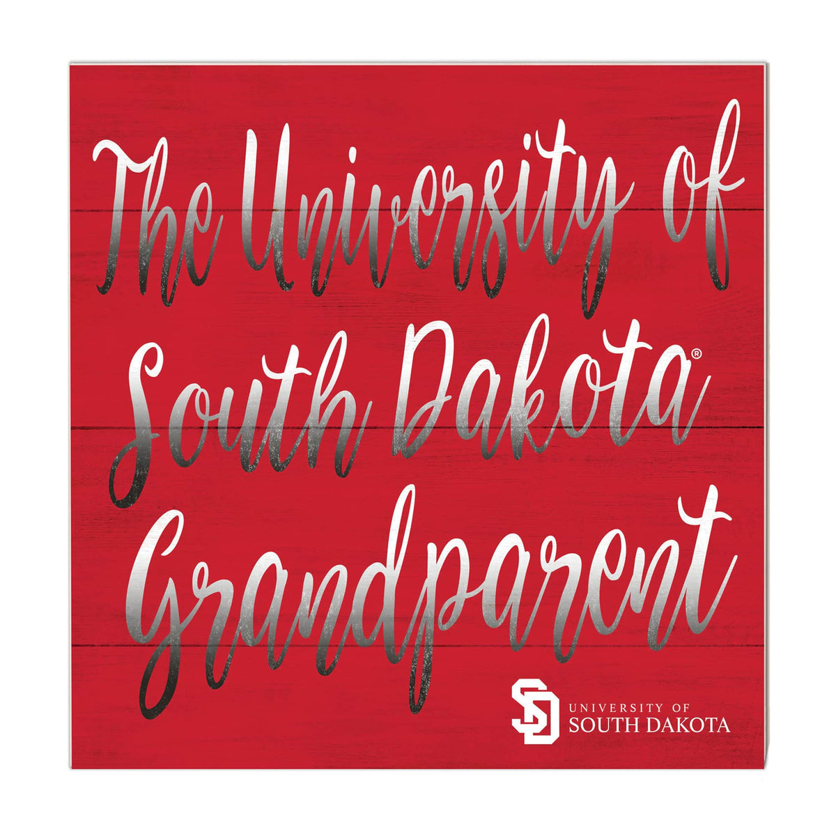 Jardine - South Dakota Coyotes 10'' x 10'' Grandparent Plaque - Red